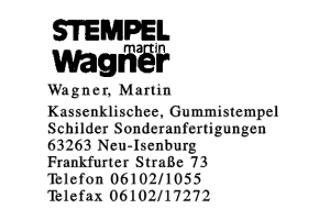 Wagner, Martin Wagner, Martin