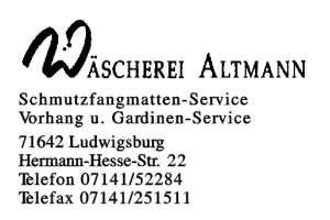 Wäscherei Altmann