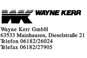 Wayne Kerr GmbH