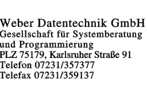 Weber Datentechnik GmbH
