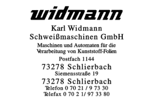 Widmann, Karl Schweißmaschinen GmbH