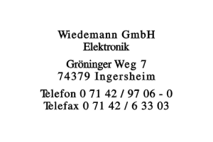 Wiedemann GmbH