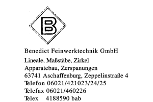 Benedict Feinwerktechnik GmbH
