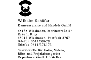 Wilhelm Schäfer Kameraservice und Handels GmbH