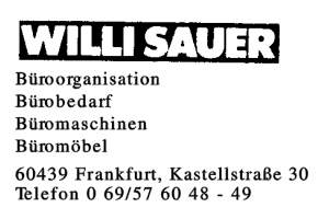 WILLI SAUER