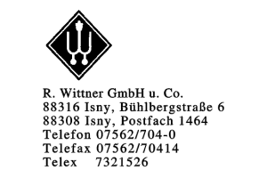 Wittner, R. GmbH und Co.