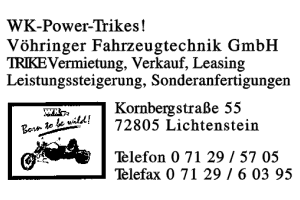 WK-Power-Trikes! Vöhringer Fahrzeugtechnik GmbH