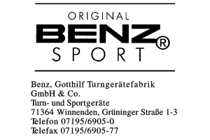 Benz, Gotthilf Turngerätefabrik GmbH & Co.