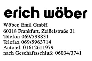 Wöber, Emil GmbH