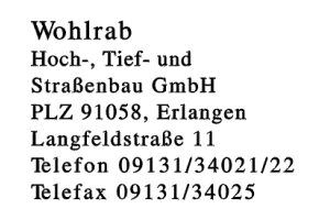 Wohlrab Hoch-, Tief- und Straßenbau GmbH