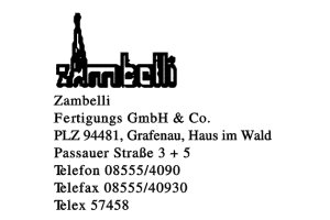 Zambelli Fertigungs GmbH & Co.