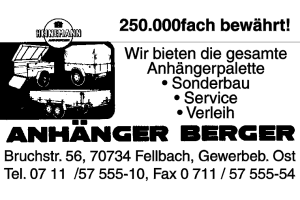 Berger Anhänger Berger Anhänger