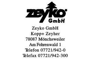 Zeyko GmbH Kopp+ Zeyher Zeyko GmbH Kopp+ Zeyher