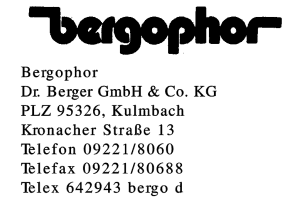 Bergophor Dr. Berger GmbH & Co. KG