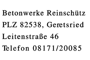 Betonwerke Reinschütz