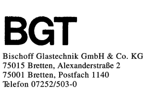 Bischoff Glastechnik GmbH & Co. KG