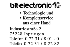 bit-electronic AG bit-electronic AG