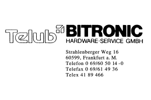 BITRONIC HARDWARE-SERVICE GMBH BITRONIC HARDWARE-SERVICE GMBH