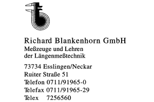 Blankenhorn, Richard GmbH