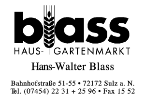 Blass Haus-, Gartenmarkt Hans-Walter Blass