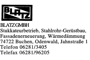 BLATZ GMBH