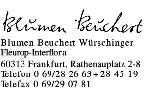 Blumen Beuchert Würschinger