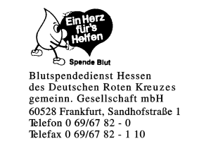 Blutspendedienst Hessen des Deutschen Roten Kreuzes gemeinn. Gesellschaft mbH
