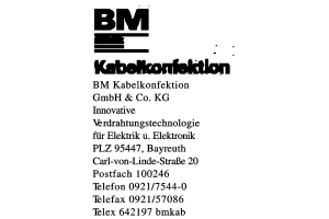 BM Kabelkonfektion GmbH & Co. KG