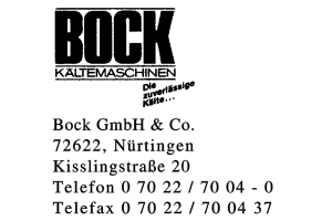 Bock GmbH & Co. Bock GmbH & Co.
