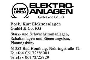 Böck, Kurt Elektroanlagen GmbH & Co. KG