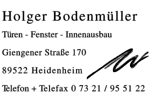 Bodenmüller, Holger Bodenmüller, Holger