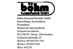 Böhm Kunststofftechnik GmbH