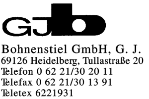 Bohnenstiel, G. J. GmbH