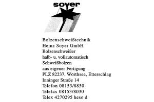 Bolzenschweißtechnik Heinz Soyer GmbH