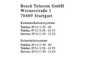 Bosch Telecom GmbH