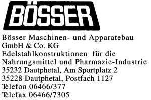 Bösser Maschinen- und Apparatebau GmbH & Co. KG