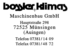 bossler + klimas Maschinenbau GmbH