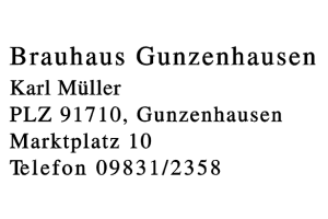 Brauhaus Gunzenhausen Karl Müller