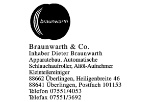 Braunwarth & Co. Inhaber Dieter Braunwarth