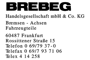 BREBEG Handelsgesellschaft mbH & Co. KG
