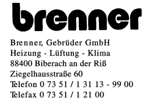 Brenner, Gebrüder GmbH