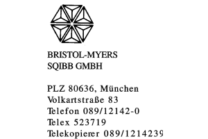 BRISTOL-MYERS SQIBB GMBH BRISTOL-MYERS SQIBB GMBH