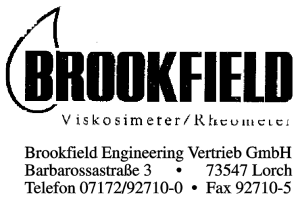 Brookfield Engineering Vertriebs GmbH