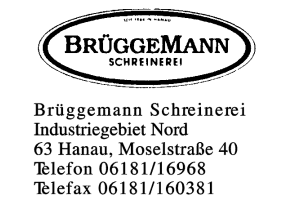 Brüggemann Schreinerei