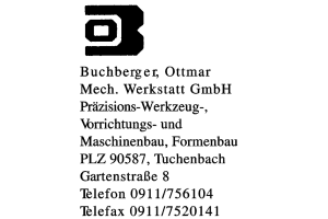 Buchberger, Ottmar Mech. Werkstatt GmbH