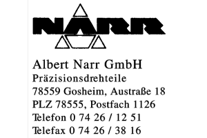 Albert Narr GmbH
