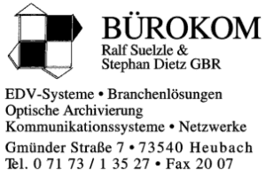 Bürokom Ralf Suelzle & Stephan Dietz GBR Bürokom Ralf Suelzle & Stephan Dietz GBR