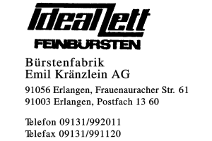 Bürstenfabrik, Emil Kränzlein AG