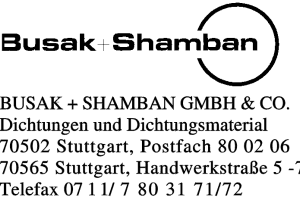 BUSAK + SHAMBAN GMBH & CO
