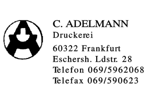 C. ADELMANN Druckerei